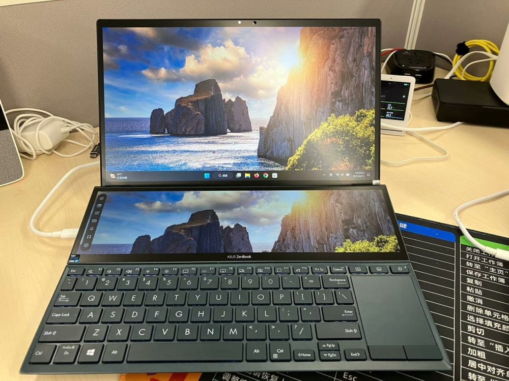 ASUS ZenBook Duo UX4100E / UX482EG – i7-1165G7 / 16GB RAM / 512GB SSD / MX450 2GB Graphics / Touchscreen - 图片 2