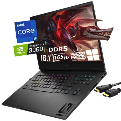 HP Omen Gaming Laptop  2022 | 16.1"2K 165Hz Display | I9-12900H- 512GB SSD Hard Drive - 16GB RAM - Nvidia GeForce RTX 3060 6GB